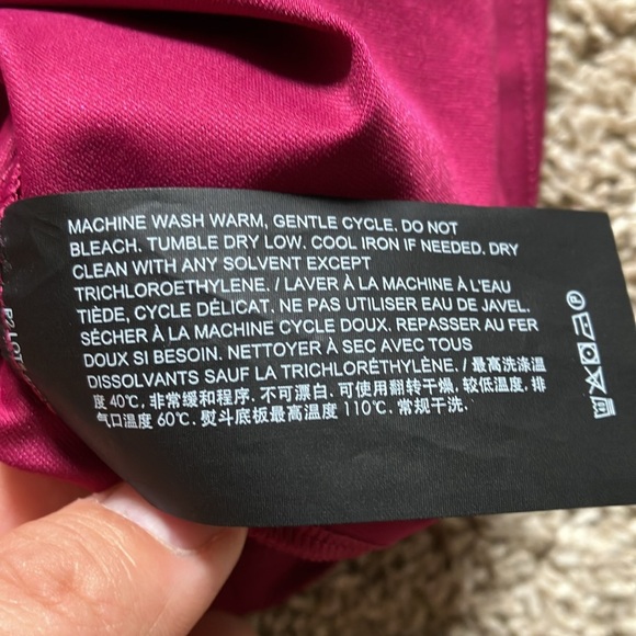 Theory, Electric Pink, Travel Short Sleeve Jersey Maxi Dress, Size S - Picture 8 of 8